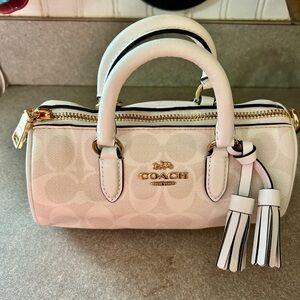 Coach Lacey satchel in White with Tassel Detail